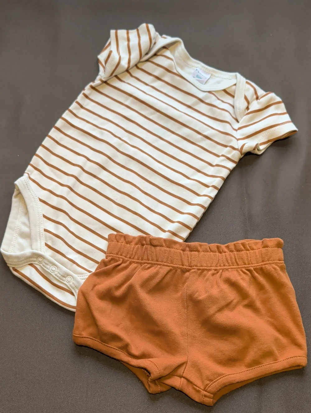 Bundle of Eight Baby Girl Items Dress, Rompers, Sleeper Size 6M and 6-9M